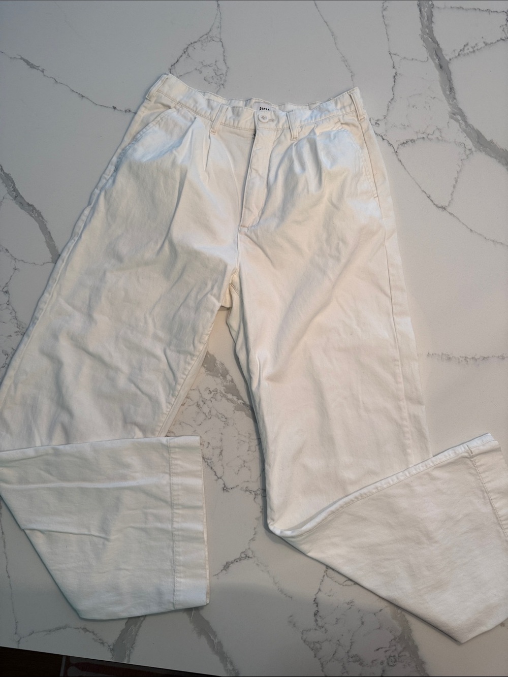 pistola Cream Wide-Leg Women's Pants